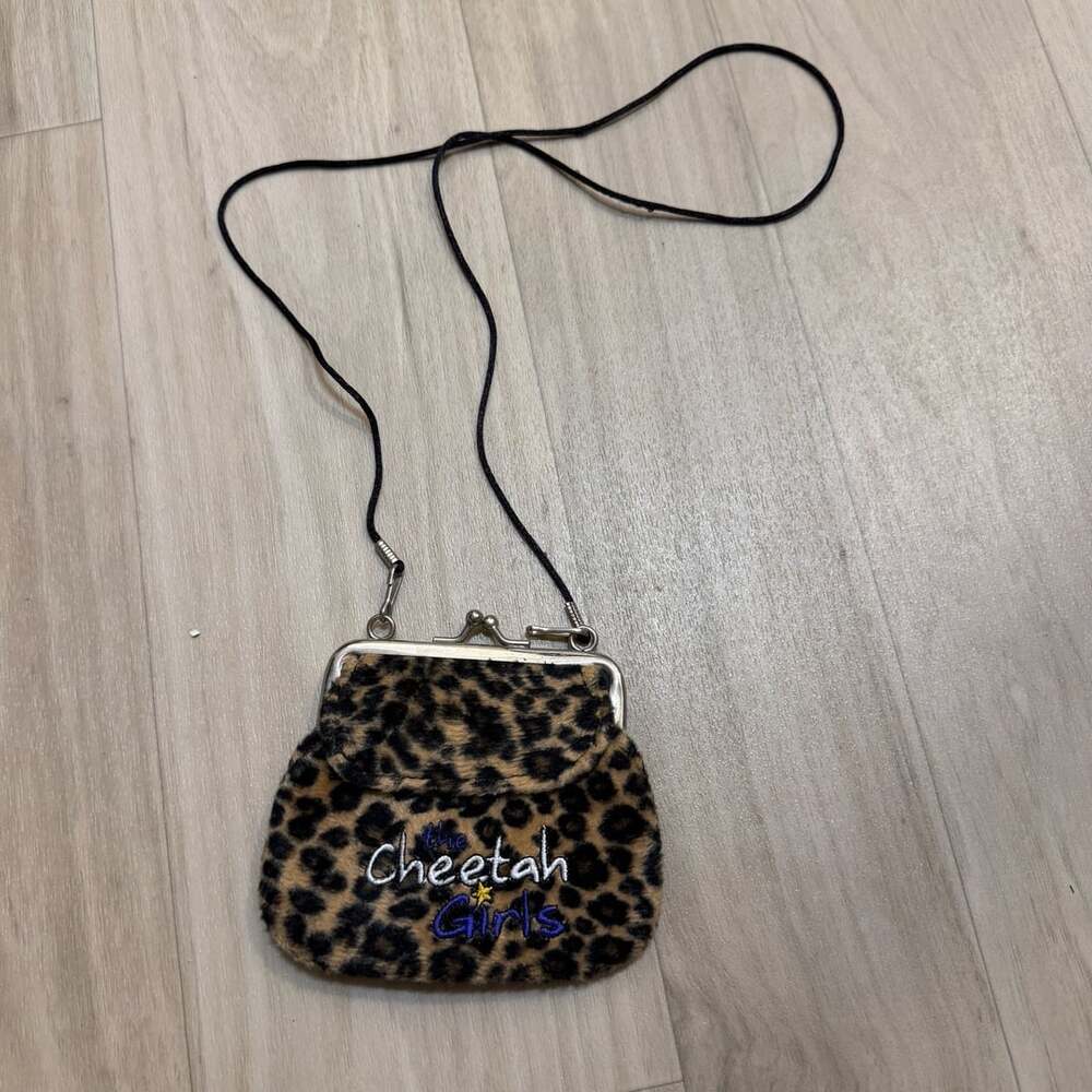 The Cheetah Girls Leopard Faux Fur Kisslock Crossbody Bag